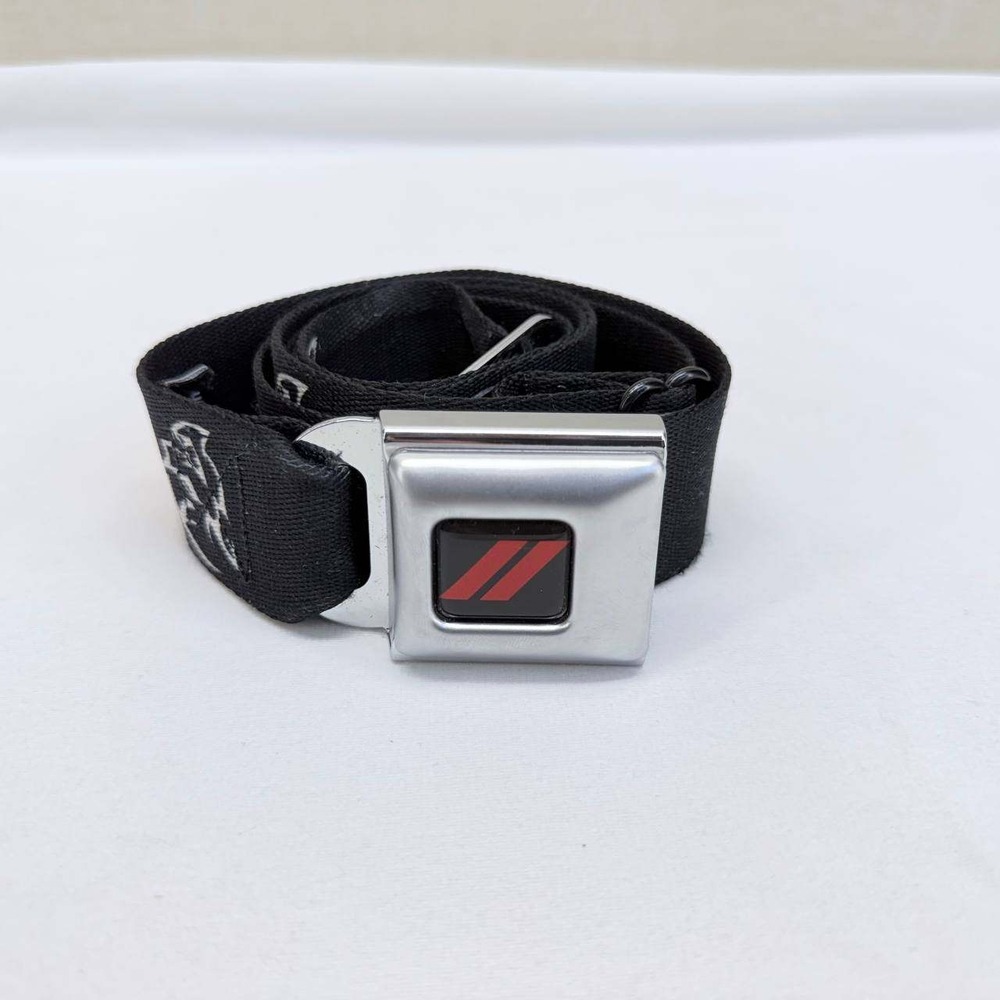Buckle-Down Dodge SRT Hellcat Seatbelt Belt Black Adjustable Metal Buckle